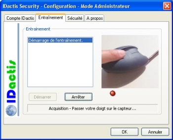  Module utilisateur d&rsquo;entraînement à la reconnaissance digitale